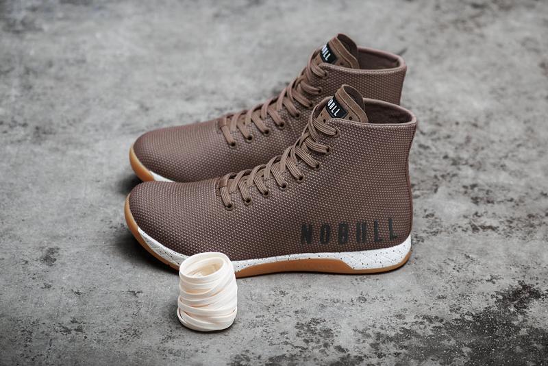 Women's Nobull High-Top Chestnut Trainers Brown | SG Q2994M